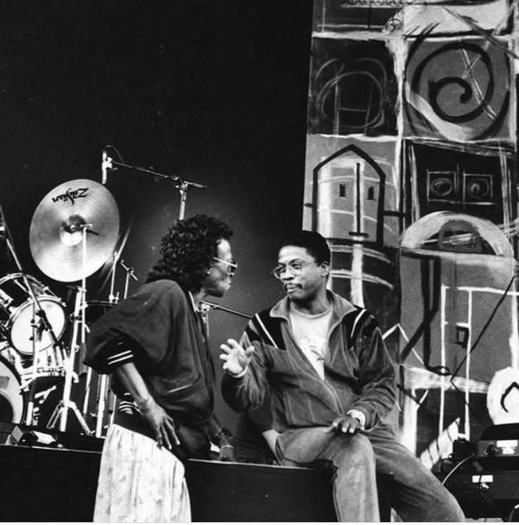 Miles Davis and Herbie Hancock